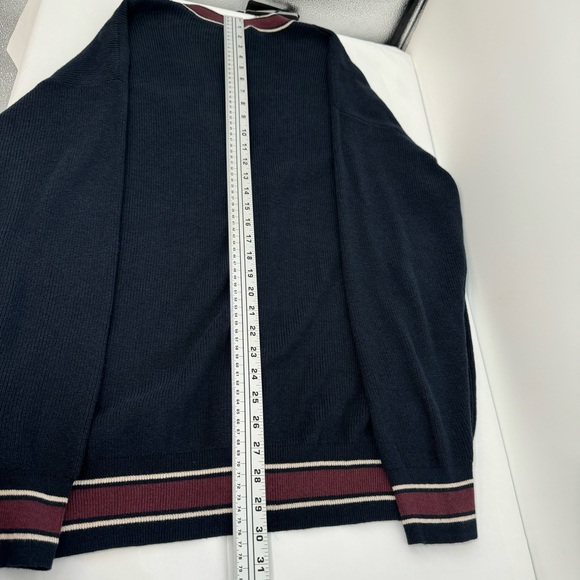 Armani Exchange Cardigan Men’s M Blue V-Neck Button Up Cotton/wool Blend $170 - Picture 16 of 16